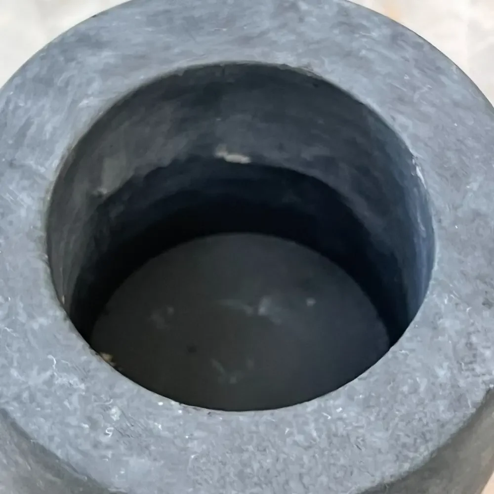 Tabletop Fireplace Cement Flame Pit Modern Decor